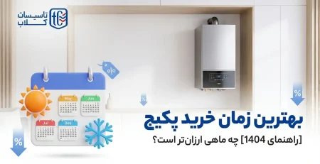 بهترین زمان خرید پکیج [راهنمای 1404] چه ماهی ارزان‌تر است؟