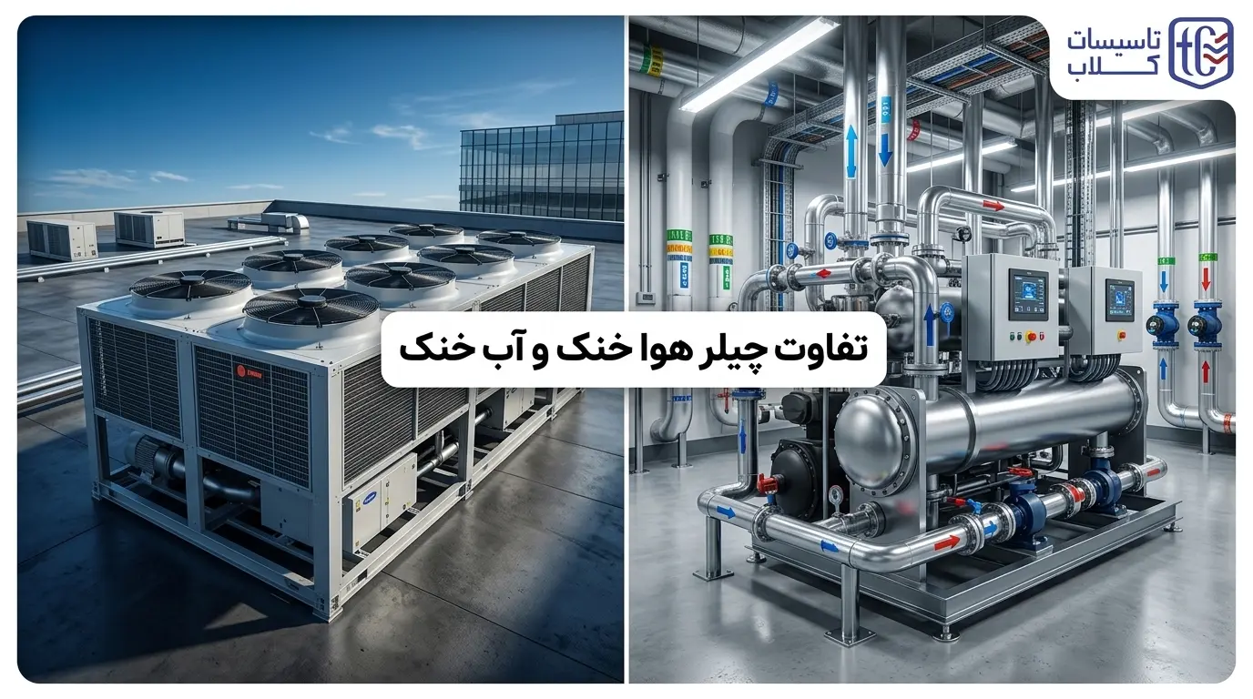 تفاوت چیلر هوا خنک و آب خنک