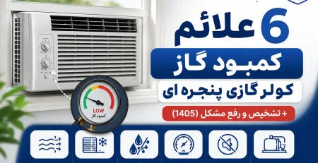 علائم کمبود گاز کولر گازی پنجره ای